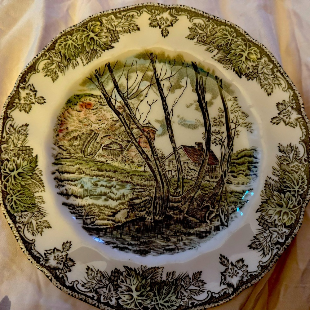 “The Friendly Village” by Johnson Bros 1883 8” salad plate